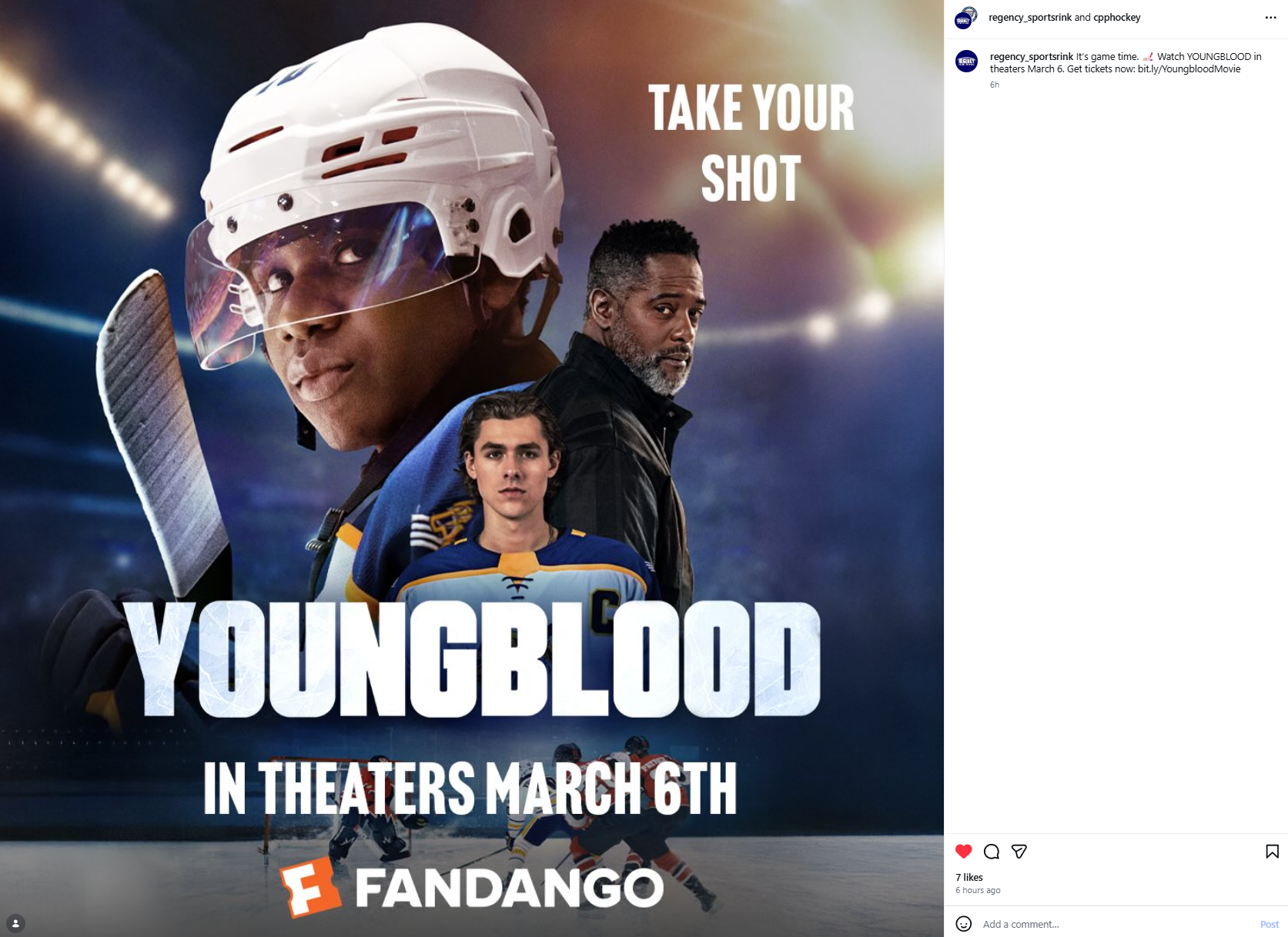 Regency Ice Rink - Instagram Post